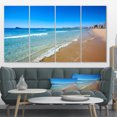 thumbnail image 1 of Benidorm Poniente Vagues de Plage - Impression sur Toile Paysage Marin, 1 of 3