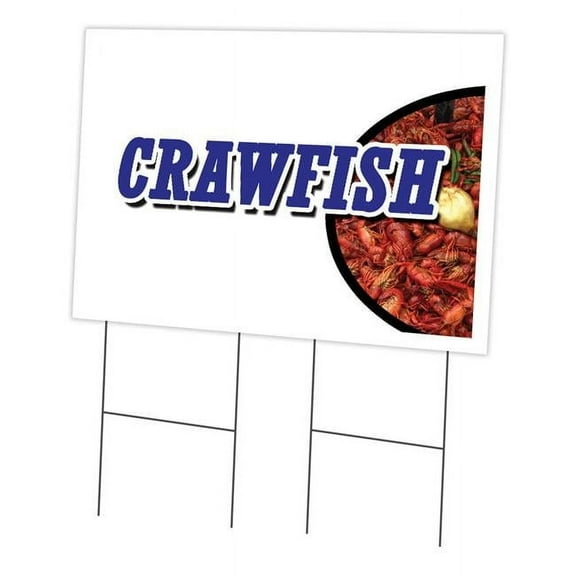 SignMission C-2436 Crawfish 24 x 36 in. Crawfish Yard Sign & Stake