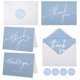 thumbnail image 1 of Tarjetas de agradecimiento Layneria, paquete de 100, azul claro con sobres, 1 of 7