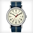 thumbnail image 3 of Timex Unisex Weekender 38mm Blue/Gray Nylon Slip-Thru Watch, 3 of 3