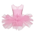 thumbnail image 2 of YONGHS Girls Shiny Sequins Sleeveless Ballet Leotard Tutu Dress Skirt Ballerina Princess Costume Pink 12, 2 of 7