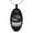 Black, variant on Stainless Steel Letter S Initial 3D Monogram Engraved Small Oval Charm Pendant Necklace
