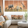 thumbnail image 1 of Panorama Faune des Savanes - Impression sur Toile Africaine, 1 of 3
