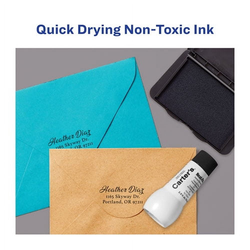 "Neat-Flo Stamp Pad Inker, 2 oz Bottle, Black | Bundle of 10 Each"