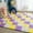 Beige 8pcs+Yellow 8pcs+Purple 8pcs, variant on 24-Pack Interlocking Foam Mats - EVA Floor Tiles for Gym, Home & Dorm - 10 Colors - Foldable & Cut-to-Fit - Includes Edging