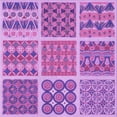 thumbnail image 1 of Ahgly Company Indoor Square Patterned Violet Purple Area Rugs, 7' Square, 1 of 6