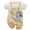 7# Elephant Yellow, variant on HWJAD Baby Girls Boys Rompers Short Sleeve Cotton Toddler Giraffe Zebra Jumpsuit Summer Baby Clothes One-Piece Outfit