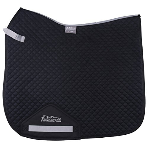 Shires Performance Suede Dressage Pad: Comfort & Style for Your Horse Black / 17-18"
