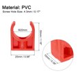 thumbnail image 2 of Unique Bargains PVC Pinces Clips de Tuyau, 50 Pack Adapter pour 20mm (3/4 ') Support de Cintre de Tuyau, Rouge, 2 of 6