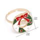 thumbnail image 3 of Anillo abierto de aceite de gota de aleación de árbol de Navidad de alce de muñeco de nieve de dibujos animados de Navidad Wmkox8yii fajkfhkj3054, 3 of 4