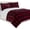 Burgundy/Black, variant on Elegant Comfort Reversible Checkered Queen Comforter Set Burgundy/Black
