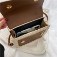 thumbnail image 3 of Bolsa bandolera de hombro de paja para mujer, cadena acrílica tejida para mujer, pequeños de PU Ndcxsfigh Para Estrenar, 3 of 9