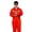 Orange, variant on Unisex Work Overalls Hooded Drawstring Wear-resistant Reflective Zipper Pockets Loose Safety Worker Coveralls Mechcanic Jumpsuit Auto Repairmen Dust-proof Working Uniform