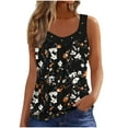 thumbnail image 2 of Neewe Tank Tops for Women Summer V Neck T Shirts Trendy Sleeveless Printed Tee Loose Fit 2026 Fashion, 2 of 5