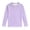 Purple, variant on vdgthytj Kids Long Sleeve Tops Boys Girls Crewneck Raglan Shoulder Quick Dry Sun Protection Solid Sport Shirts(13-14 years,Yellow)