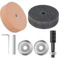 thumbnail image 2 of Polishing Wheel 2.8 Inch Wear Resistant Buffing Wheel Professional Grinding Wheel Bench Grinder Rotary Tool Accessories for Wood Plastic Metal Rust Removal Cleaning, 2 of 11