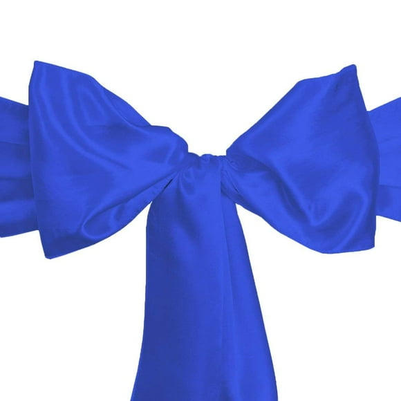 LinenTablecloth Satin Sash (10-Piece) Royal Blue