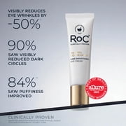 RoC Retinol Correxion Line Smoothing Eye Cream with Clinical Retinol for Fine Lines, Wrinkles (Crow’s Feet), Dark Circles & Puffiness, Fragrance-Free, 0.5 oz
