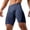 Navy, variant on Men's Triathlon Swim Sport Shorts - Tight Fit Breathable Mens Casual Shorts for Swimming, Cycling, and Mens Athletic Shorts,White,M