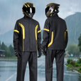 thumbnail image 2 of Unisex Heavy Duty Waterproof Rain Suit Hooded Rain Jacket and Pants Set for Outdoor Work, Hiking, Camping & Travel, 2 of 4