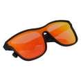 thumbnail image 2 of Gafas de sol inteligentes inalámbricas con Bluetooth, gafas de sol impermeables con música de oído abierto para hombres y mujeres, color naranja y rojo, 2 of 14