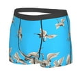 thumbnail image 2 of Kll Japanese White Cranes Men'S Cotton Boxer Briefs Underwear-Large, 2 of 9