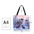 thumbnail image 2 of Tote Bag Wolf-Gran Capacidad Lino, 2 of 3