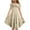 Beige, variant on Wdgfv Girls Summer Flowy A-Line Dress Double Layer Flutter Sleeve Gradient Midi Casual Boho Tween Dresses for Kids 6-15 Years White 14-15 Years