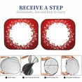 thumbnail image 5 of Picia Winter Christmas Snowflake 2 Piece Car Windshield Sun Shade Foldable | Foldable Sun Shield for Front Window Blocks UV Rays and Keeps Your Vehicle Cool-Small, 5 of 7