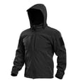thumbnail image 3 of Hsovts Men Tactical Waterproof Softshell Jacket Hooded Fleece Lined Windproof Coat Military Outdoor Hiking Fall Winter Jackets Black XXL, 3 of 5