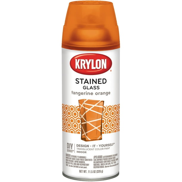 Krylon Stained Glass Paint 11.5oz Tangerine Orange