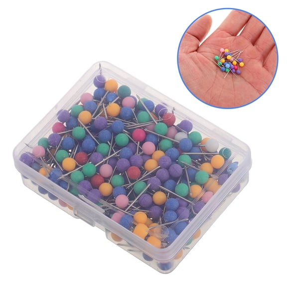 PAMINGONO Ball Head Pins Multi Colored 400Pins Box 0.6In