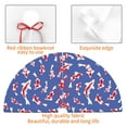 thumbnail image 3 of KLL 36" Christmas Tree Skirt Beautiful Koi Fish Xmas Tree Skirts Mat for New Year Xmas Holiday Party Indoor Outdoor Home Decoration, 3 of 5