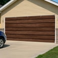 thumbnail image 5 of Dark Brown Wooden Garage Door Cover Banner 6 x 13 FT, Vintage Western Country Wooden Board Garage Door Curtains Backdrop with Grommets for Indoor Outdoor Wall Party Porch Yard Decorations Background, 5 of 9