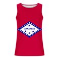 thumbnail image 3 of Njoeus USA State Flag Print Men's Tank Tops Summer Beach Sleeveless Cool Graphic Tees Shirts for Men Casual Gym Workout T-Shirt Athletic Muscle Tee Mens Shirts S-4XL (Arkansas), 3 of 4