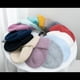 thumbnail image 5 of Otoño e invierno Corea del Sur sombrero de punto de pelo largo de conejo niños sombrero de lana coreano Moda europea y americana gorra acolchada al por mayor, 5 of 6