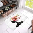 thumbnail image 3 of MKHERT Harmony Girl with Floral Hair Modern Futuristic Design Doormat Rug Home Decor Floor Mat Bath Mat 23.6x15.7 inch, 3 of 3