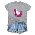 thumbnail image 4 of TSADFHJI Chemise Noire à Manches Longues pour Femmes Lot de 3 Mode Décontractée Manches Courtes Col Rond T-Shirt Imprimé Ample m Gris, 4 of 4