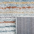 thumbnail image 6 of SAFAVIEH Berber Azalea Abstract Shag Area Rug, 4'5" x 6'5", Blue Rust/Ivory, 6 of 8