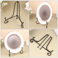thumbnail image 3 of 2pcs Iron Art Plate Holder Desktop Dish Bracket Display Rack Crafts Decor, 3 of 8