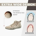 thumbnail image 3 of Mens Leather Casual Boots Lightweight High Boots Outdoor Comfort Walking Boots Slip Resistant Breathable Driving Shoes Beige 8.5 US, 3 of 7