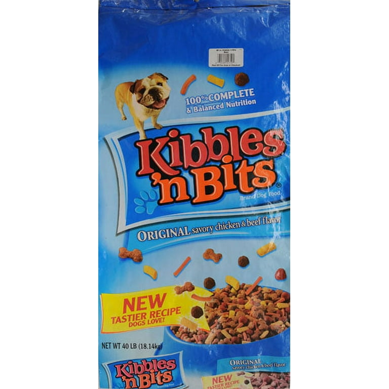 Kibbles n Bits Original Savory Beef Chicken Flavor Dry Dog Food 40 Pound