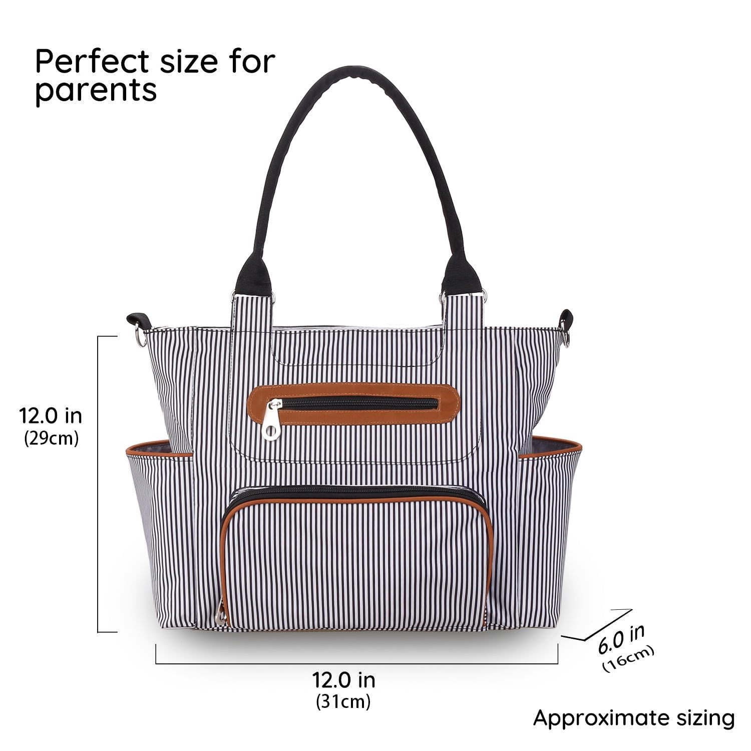 SPEKSEE Versatile Large Capacity Mommy Bag Diaper Tote with Multiple Accessories for Outdoor Use