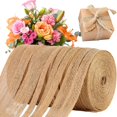 thumbnail image 2 of Natural Jute Ribbon Diy Vintage Jute Burlap Wrap Sewing Wedding Decoration 1Cm*10M, 2 of 10