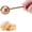 Brown, variant on Flour Duster for Baking, One-Handed Operation, 304 Stainless Steel Powdered Sugar Shaker Duster, Pick Up and Dust Flour Sifter, Gift Package
