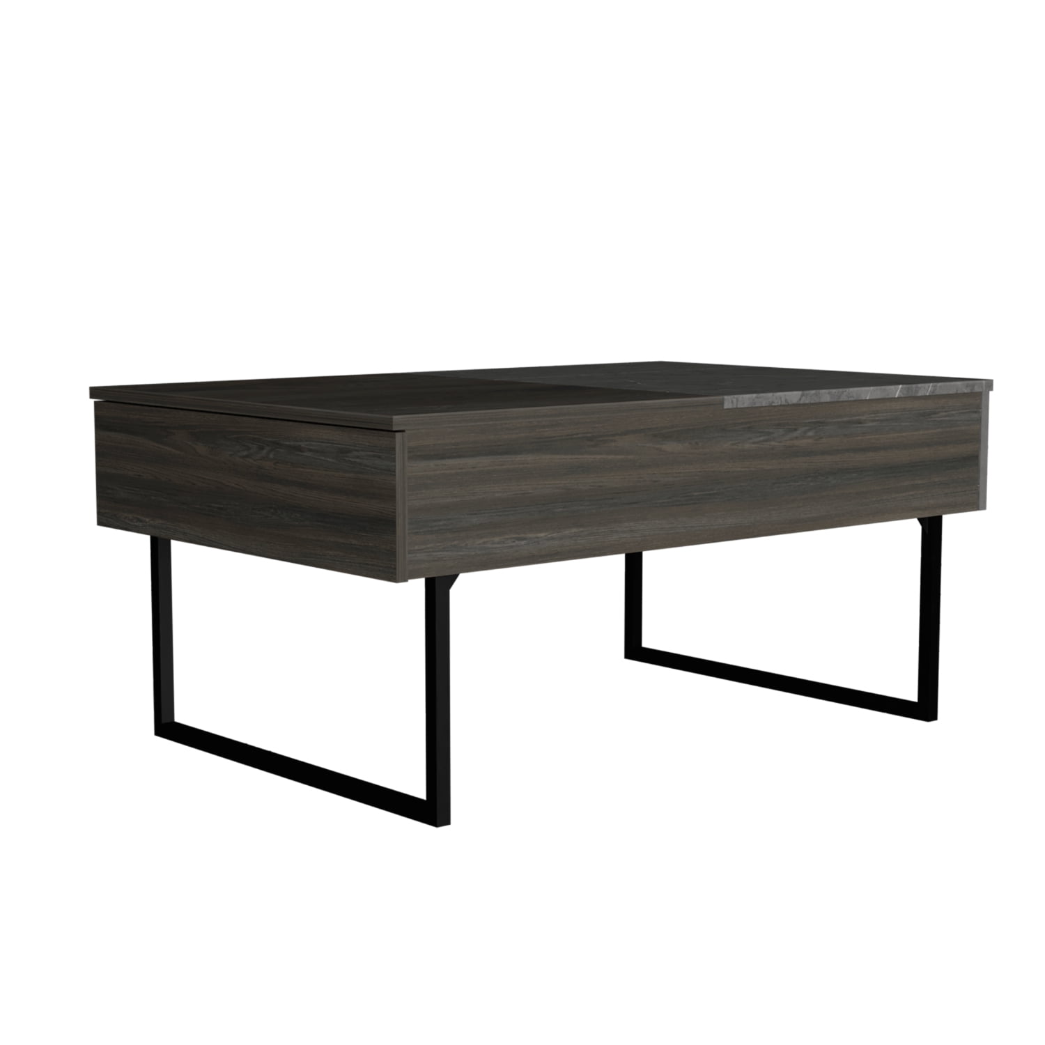Lift Top Coffee Table 2 Dazza Onyx Finish with Storage