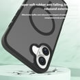thumbnail image 2 of Dteck for iPhone 16 Case, Compatible with MagSafe, Shockproof Military-Grade Protection, Magnetic Phone Case for iPhone 16, Frosted Black, 2 of 5