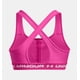 thumbnail image 2 of Top deportivo Under Armour Crossback impacto medio para mujer, rosa, 2 of 9