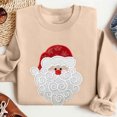 thumbnail image 2 of Women’s Christmas Crewneck Sweatshirt Loose Fit Long Sleeve Holiday Pullover Cute Santa Graphic Top Festive Fall Winter Graphic Tee for Seasonal Celebrations, 2 of 8