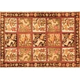thumbnail image 1 of Ahgly Company Indoor Rectangle Persian Orange Traditional Area Rugs, 7' x 10', 1 of 1